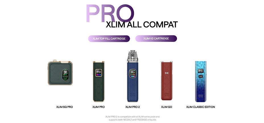 OXVA Xlim Pro 2 Pod Kit Compatible Pods Banner jpg